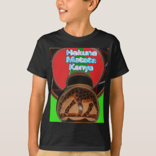 Camiseta Impresión de arte de Hakuna Matata en Kenia