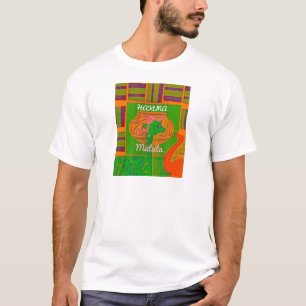 Camiseta Impresión de arte de jirafa Hakuna