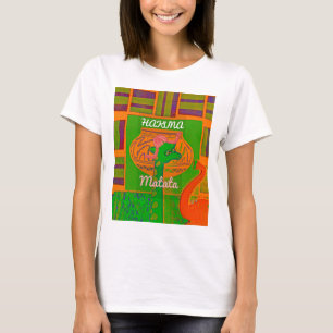 Camiseta Impresión de arte de jirafa Hakuna