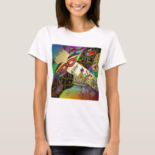 Camiseta Impresión de arte de la celebración de Purim Judai
