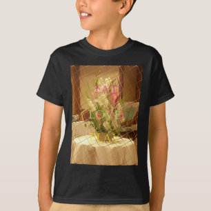 Camiseta Impresión de arte de los floros reflejados
