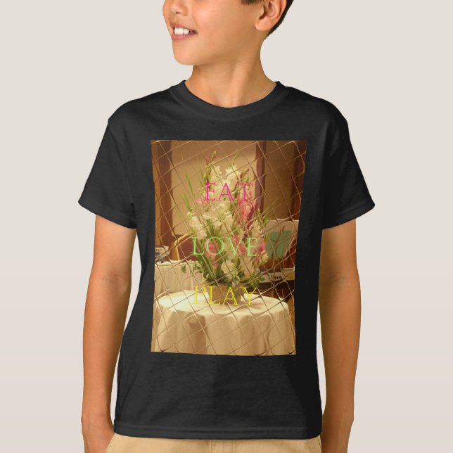 Camiseta Impresión de arte de los floros reflejados (Anverso)
