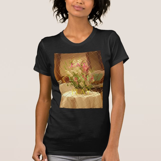 Camiseta Impresión de arte de los floros reflejados (Anverso)