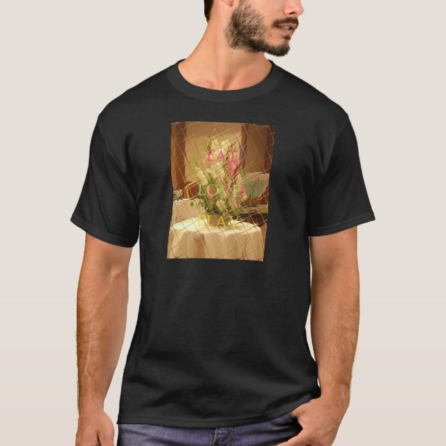 Camiseta Impresión de arte de los floros reflejados (Anverso)