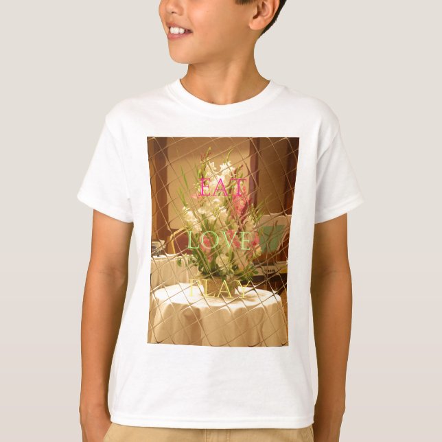 Camiseta Impresión de arte de los floros reflejados (Anverso)
