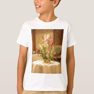 Camiseta Impresión de arte de los floros reflejados
