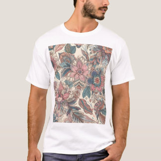 Camiseta Impresión de arte de patrón de manala floral de Bo