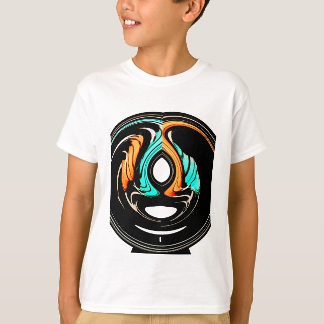 Camiseta Impresión de arte de patrones tradicionales africa (Anverso)