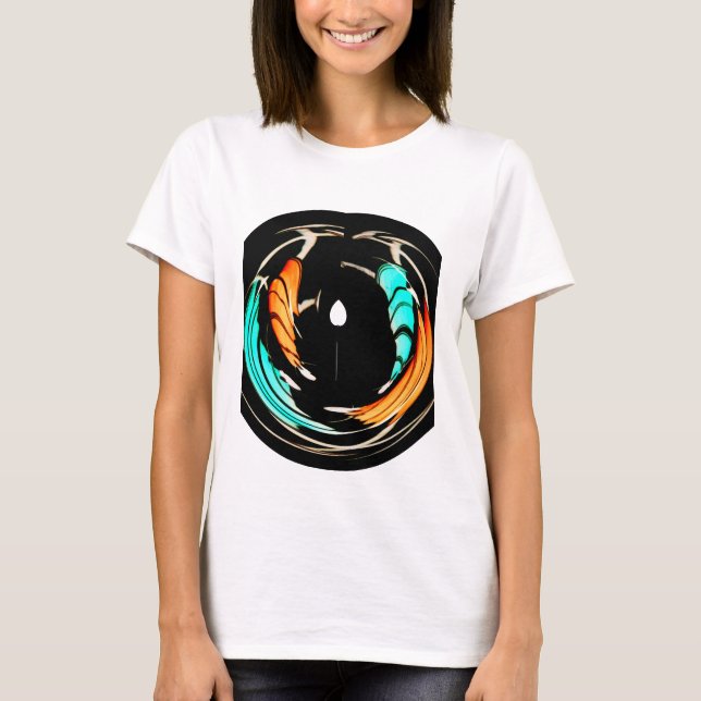 Camiseta Impresión de arte de patrones tradicionales africa (Anverso)