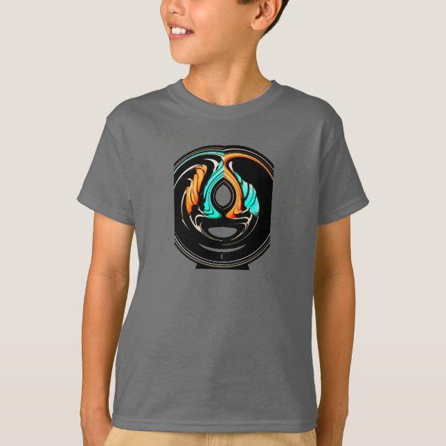 Camiseta Impresión de arte de patrones tradicionales africa (Anverso)