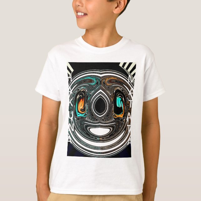 Camiseta Impresión de arte de patrones tradicionales africa (Anverso)