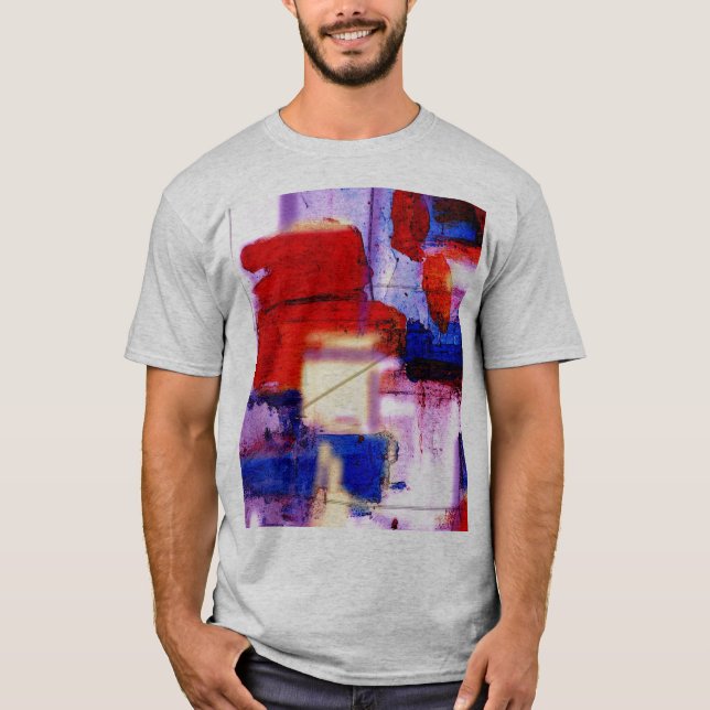 Camiseta Impresión de arte de pintura abstracta moderna (Anverso)