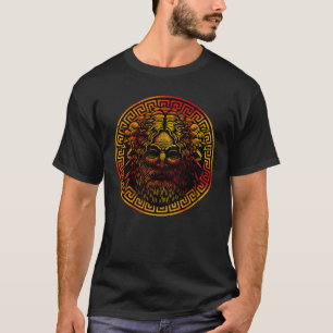 Camiseta Impresión de arte del antiguo escudo de Zeus