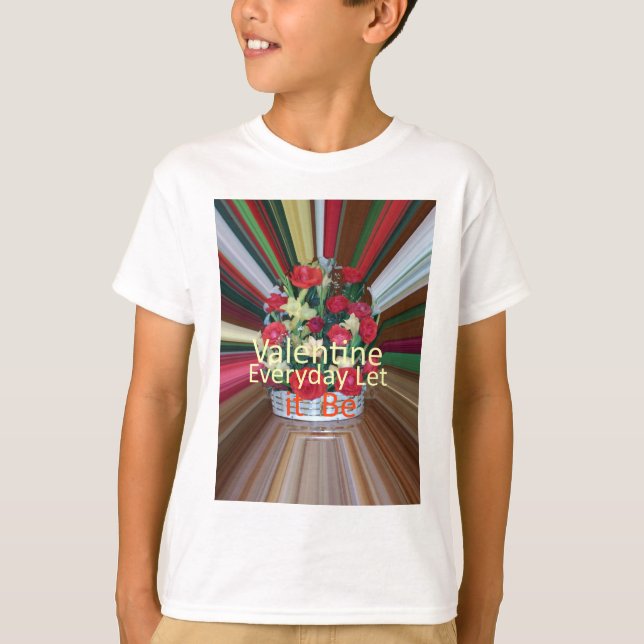 Camiseta Impresión de arte el día de San Valentín (Anverso)