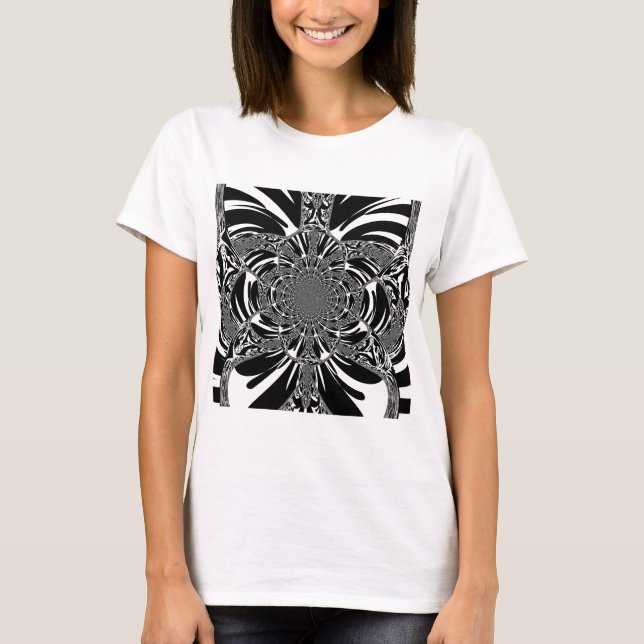 Camiseta Impresión de arte en Cebra Cebra Kaleidoscope (Anverso)