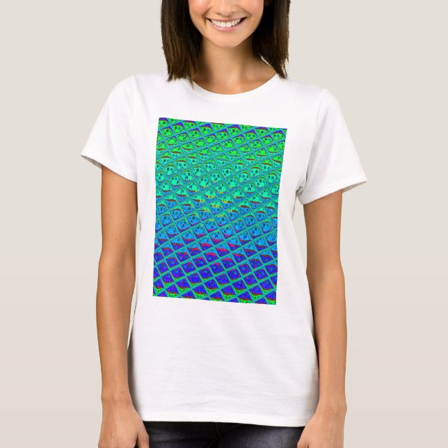 Camiseta Impresión de arte en el estilo de la sirena azul i (Anverso)