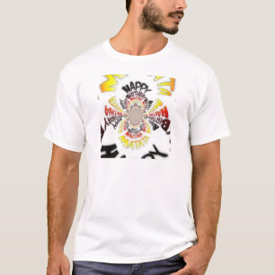 Camiseta Impresión de arte en el kaleidoscope de cumpleaños