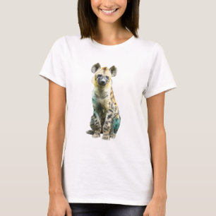 Camiseta Impresión de arte fino Hiena Luminosa