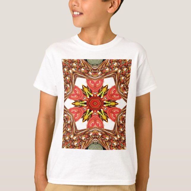 Camiseta Impresión de arte floral Doodle (Anverso)