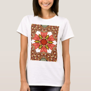Camiseta Impresión de arte floral Doodle