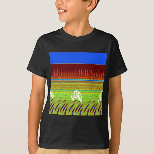 Camiseta Impresión de arte geométrico colorido (Anverso)