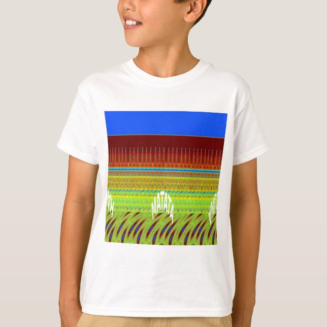 Camiseta Impresión de arte geométrico colorido (Anverso)