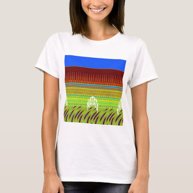Camiseta Impresión de arte geométrico colorido (Anverso)