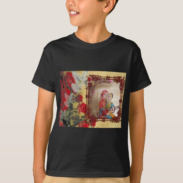 Camiseta Impresión de arte gráfico con retrato de muñeca bo (Anverso)