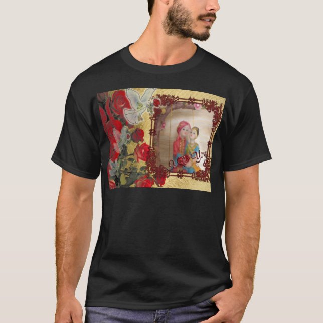 Camiseta Impresión de arte gráfico con retrato de muñeca bo (Anverso)