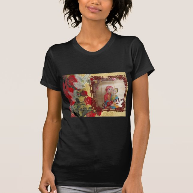 Camiseta Impresión de arte gráfico con retrato de muñeca bo (Anverso)