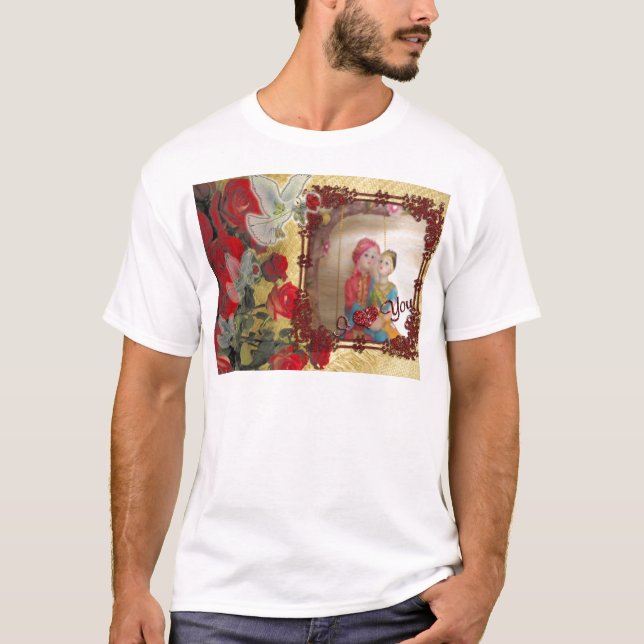 Camiseta Impresión de arte gráfico con retrato de muñeca bo (Anverso)