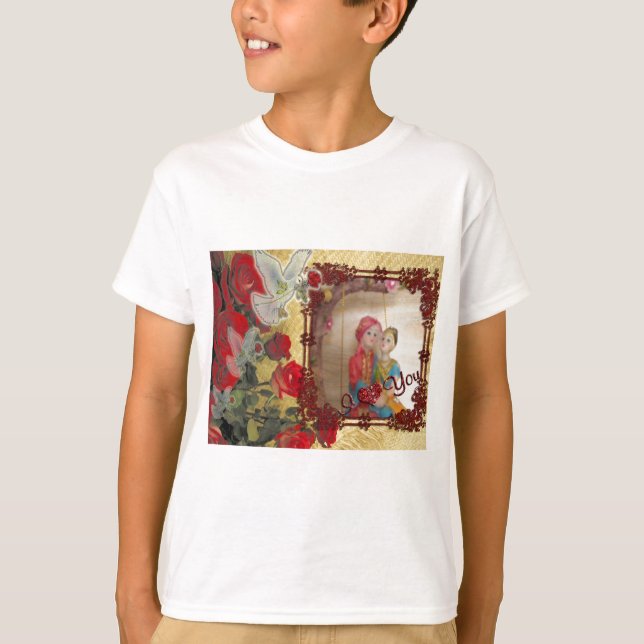 Camiseta Impresión de arte gráfico con retrato de muñeca bo (Anverso)