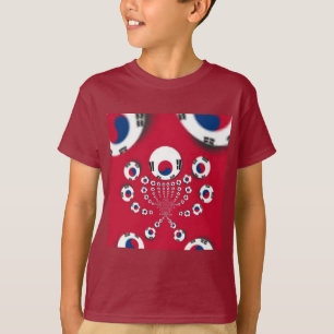 Camiseta Impresión de arte Kaleidoscope de la bandera de Co