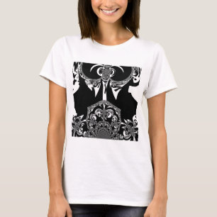 Camiseta Impresión de arte negro y blanco en África