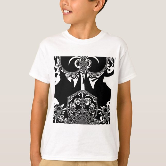 Camiseta Impresión de arte negro y blanco en África (Anverso)