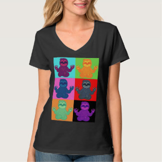 Camiseta Impresión de arte pop en eslogan de yoga