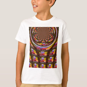 Camiseta Impresión de arte psicodélica de Pascua Kaleidosco