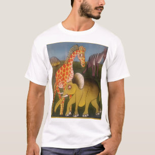 Camiseta Impresión de arte trío africano