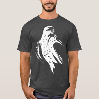 Camiseta Impresión de aves de halcón peregrino