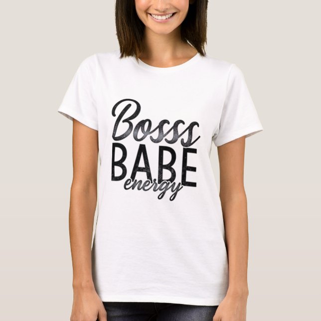 Camiseta Impresión de Babe del jefe de estilo de época (Anverso)