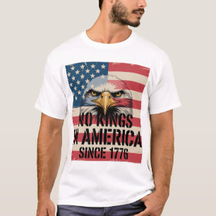 Camiseta Impresión de bandera del águila estadounidense sin
