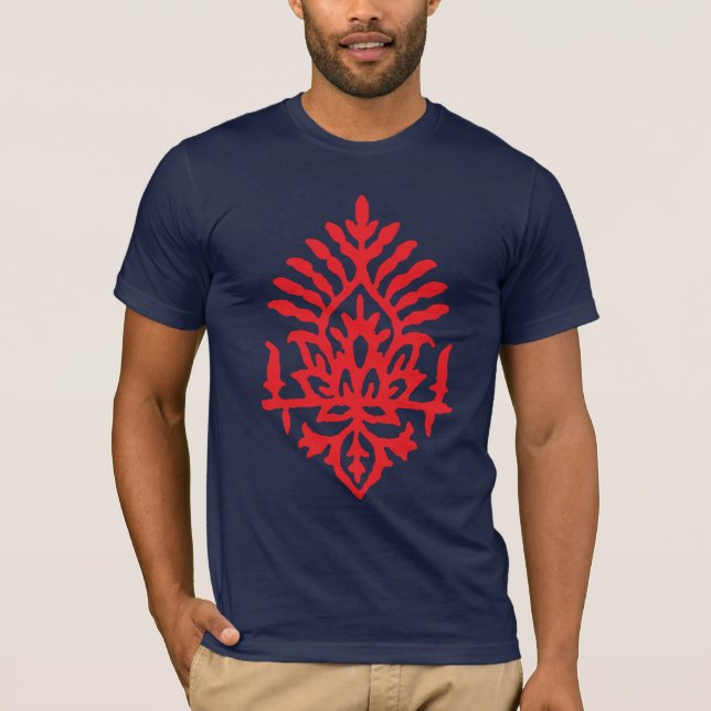 Camiseta Impresión de bloques Boho India (Anverso)
