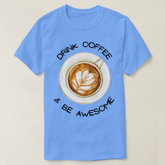 Camiseta Impresión de café para amantes del café Cof geomét (Diseño del anverso)