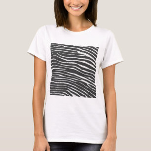 Camiseta Impresión de cebra de moda