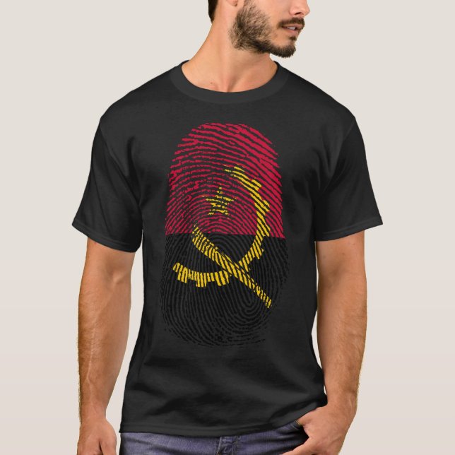 Camiseta Impresión de dedo - Angola (Anverso)