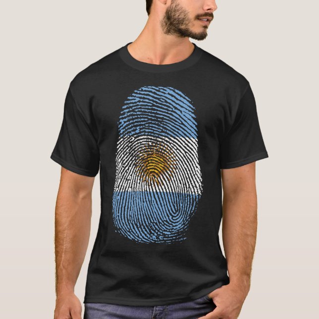 Camiseta Impresión de dedo - Argentina (Anverso)