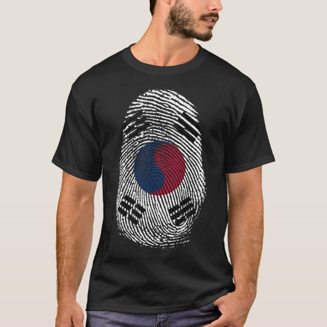 Camiseta Impresión de dedo - Corea (Anverso)