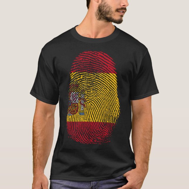 Camiseta Impresión de dedo - España (Anverso)