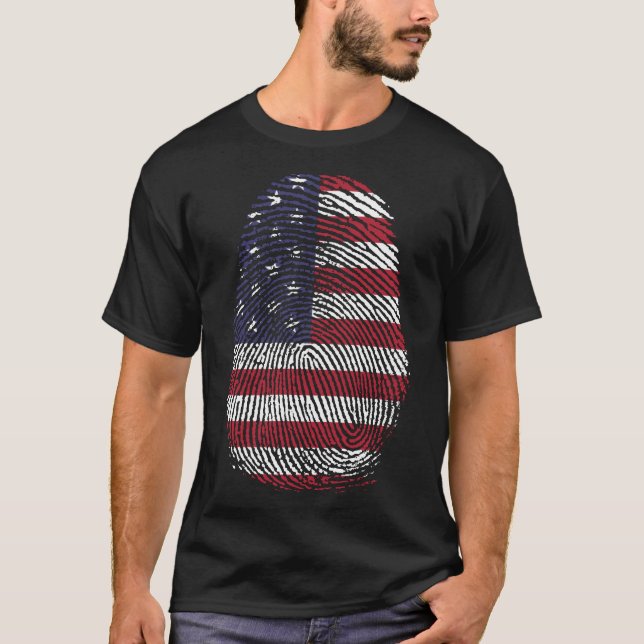 Camiseta Impresión de dedo - Estados Unidos (Anverso)