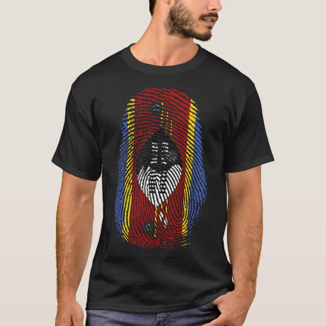 Camiseta Impresión de dedo - Eswatini | Suazilandia (Anverso)